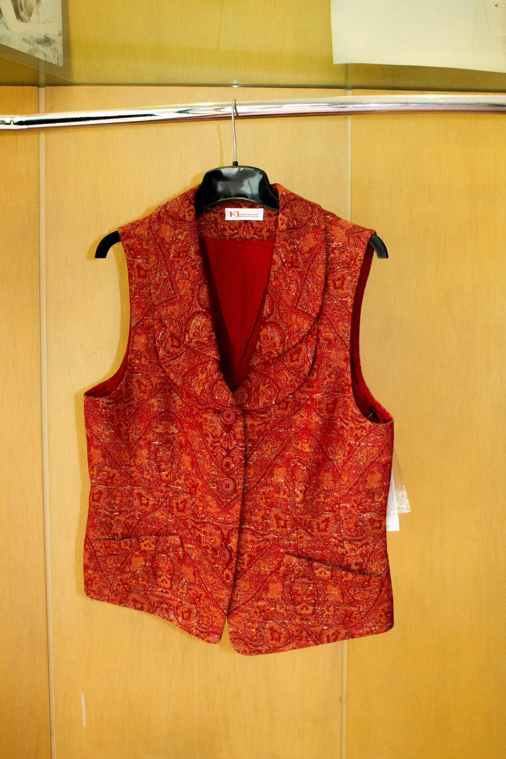 Karl Lagerfield Red Vest