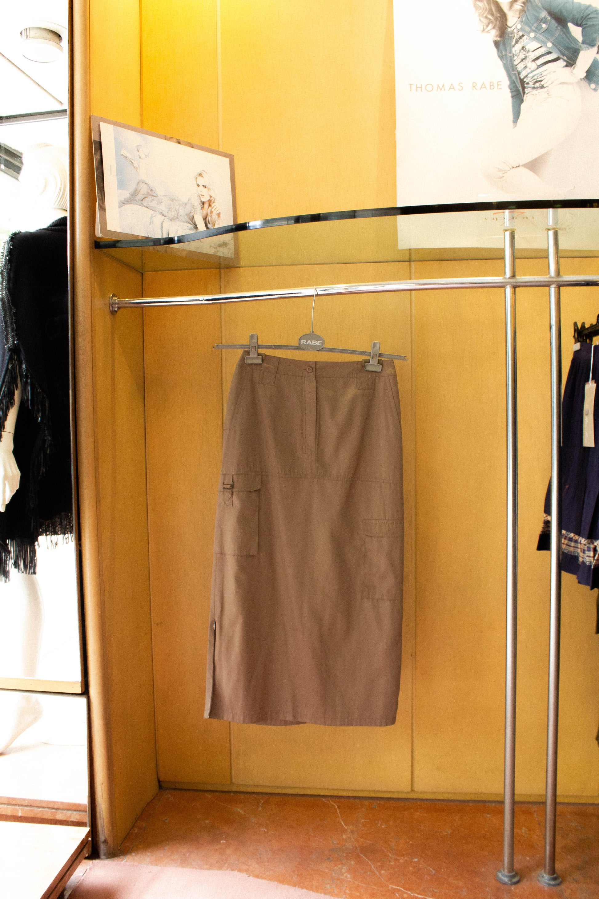 Satin Cargo Skirt