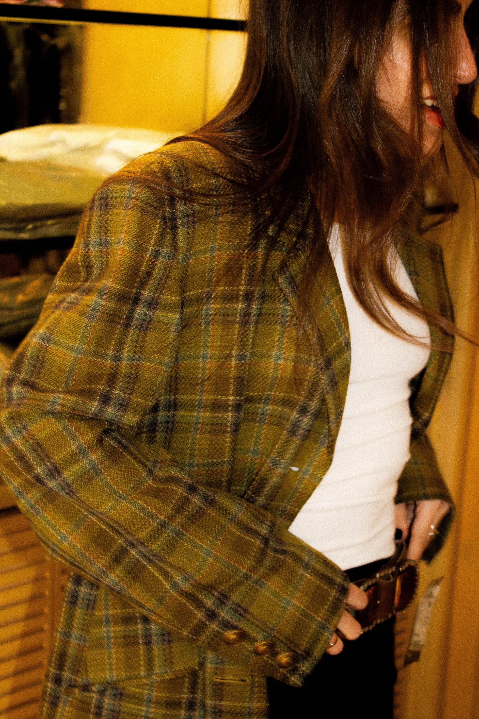 Green Plaid Givenchy Blazer