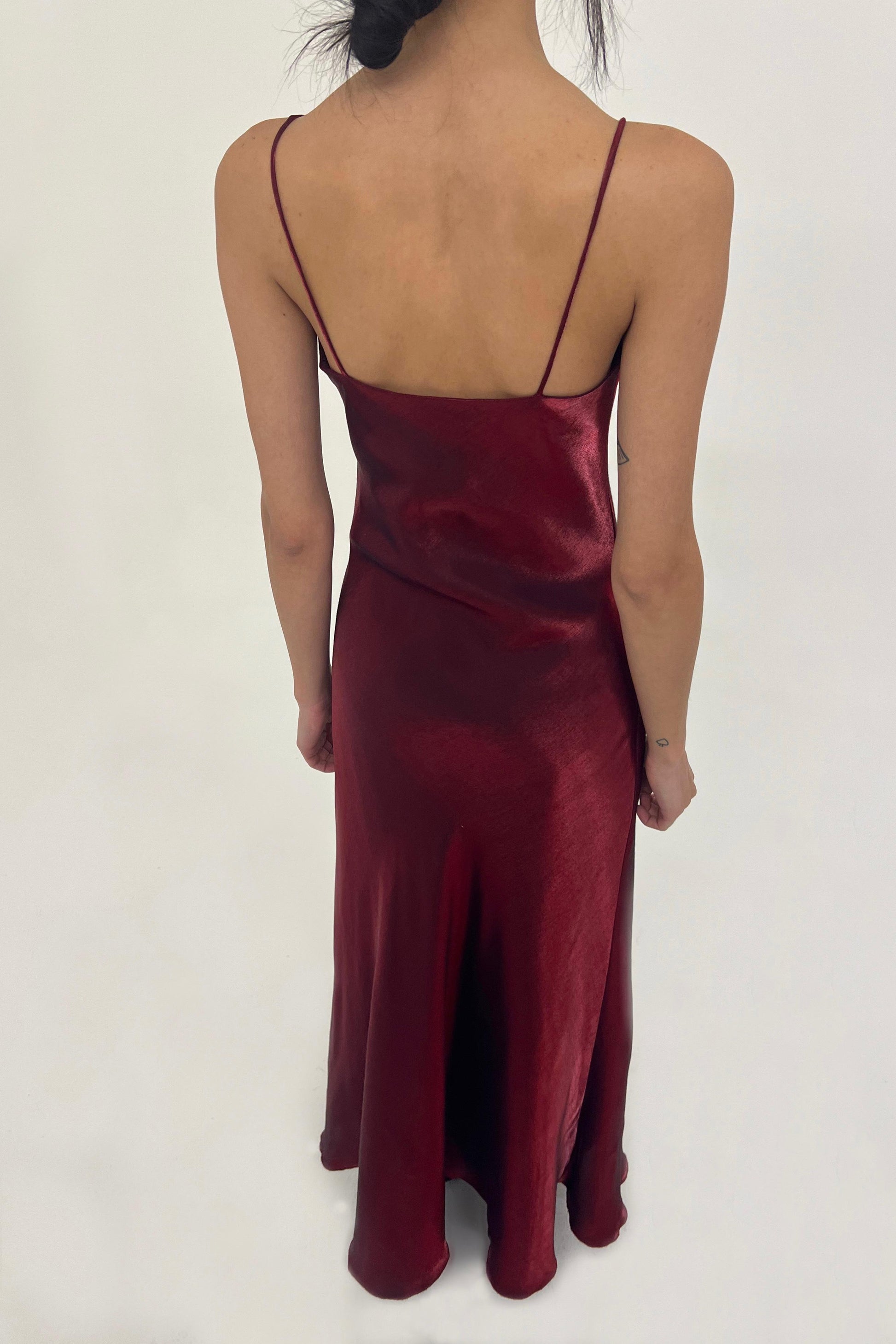 Y2K satin slip dress