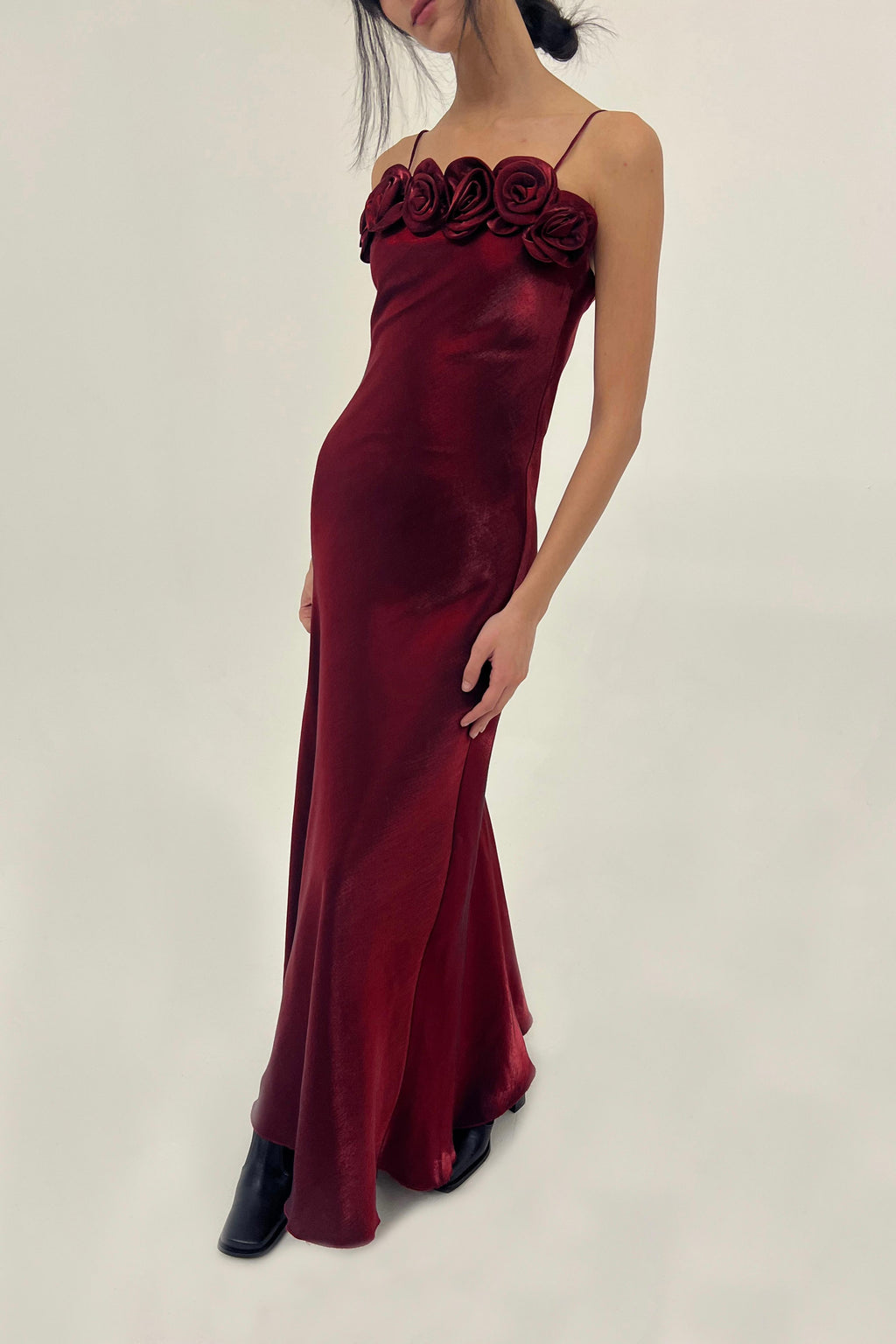 Y2K satin slip dress