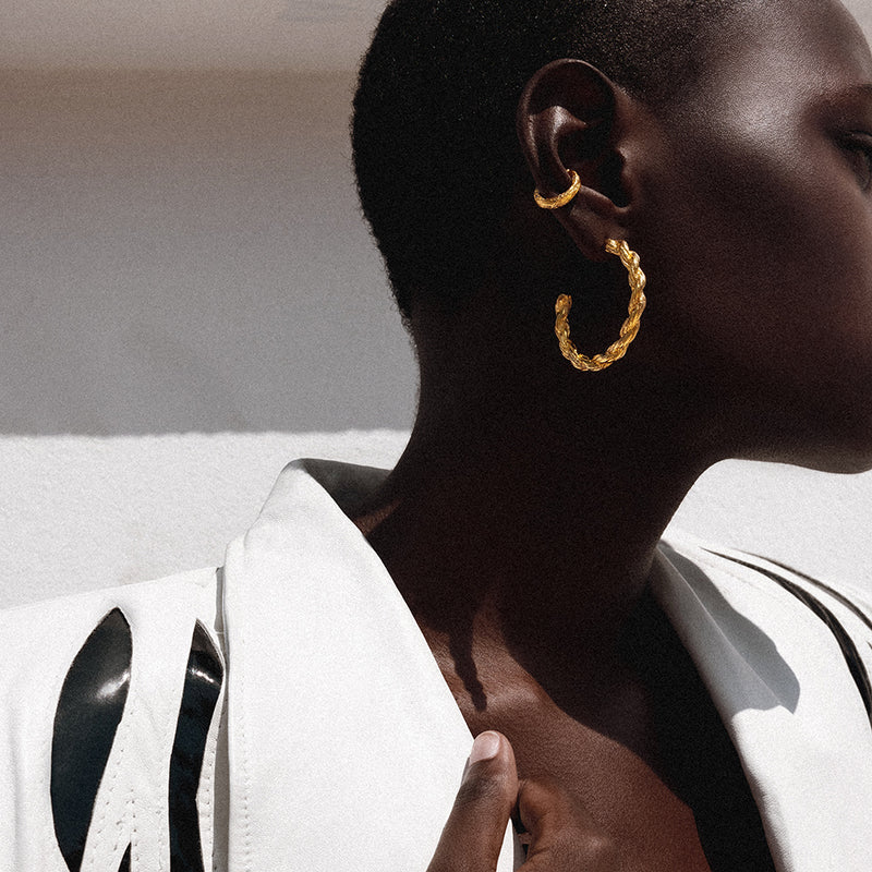 Alexandra Hakim Gold Foil Ear Cuff