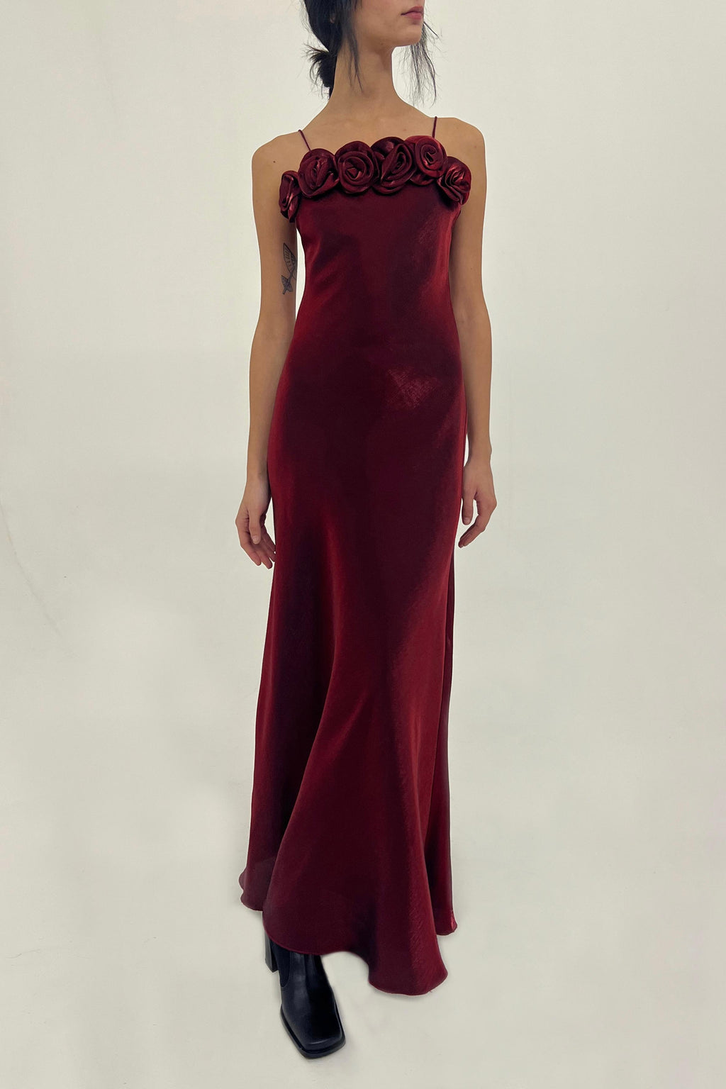Y2K satin slip dress