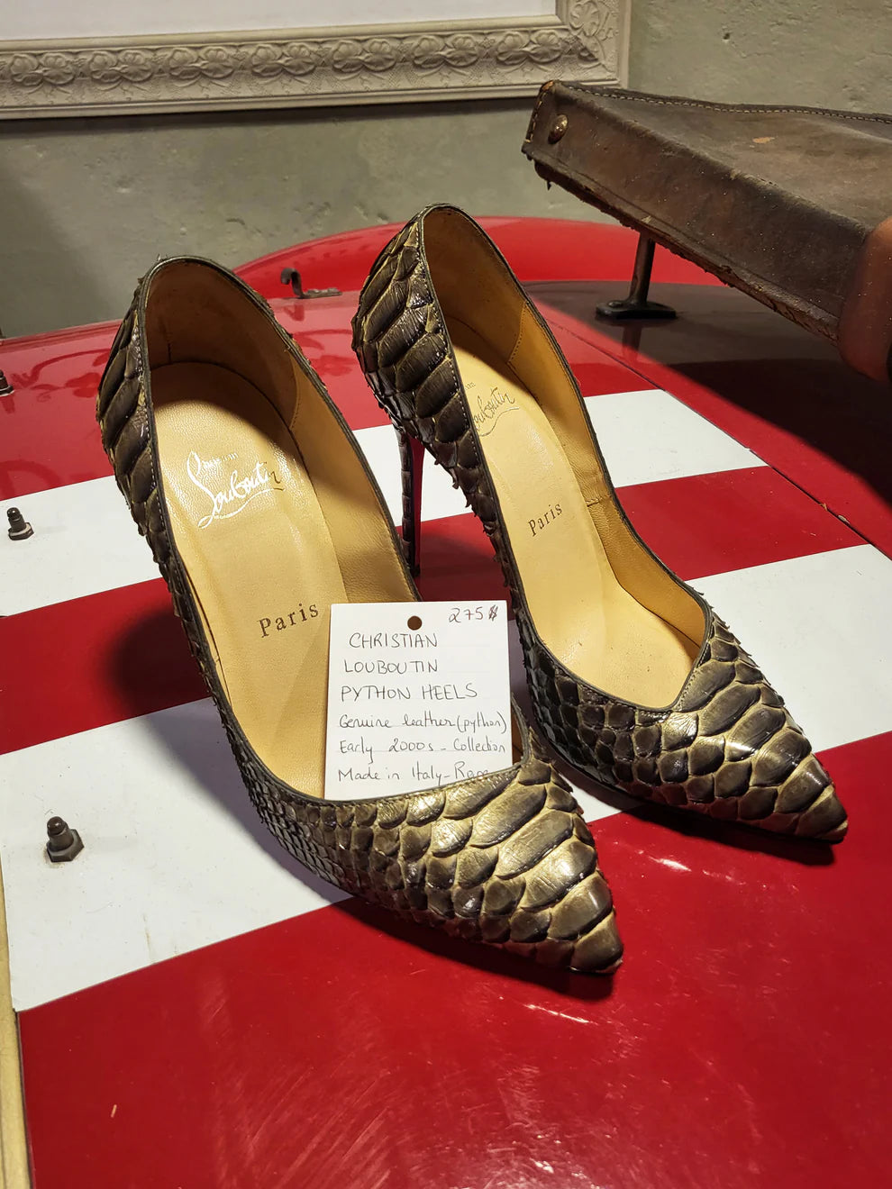 Christian Louboutin Python Leather Pumps (Collector’s Piece)