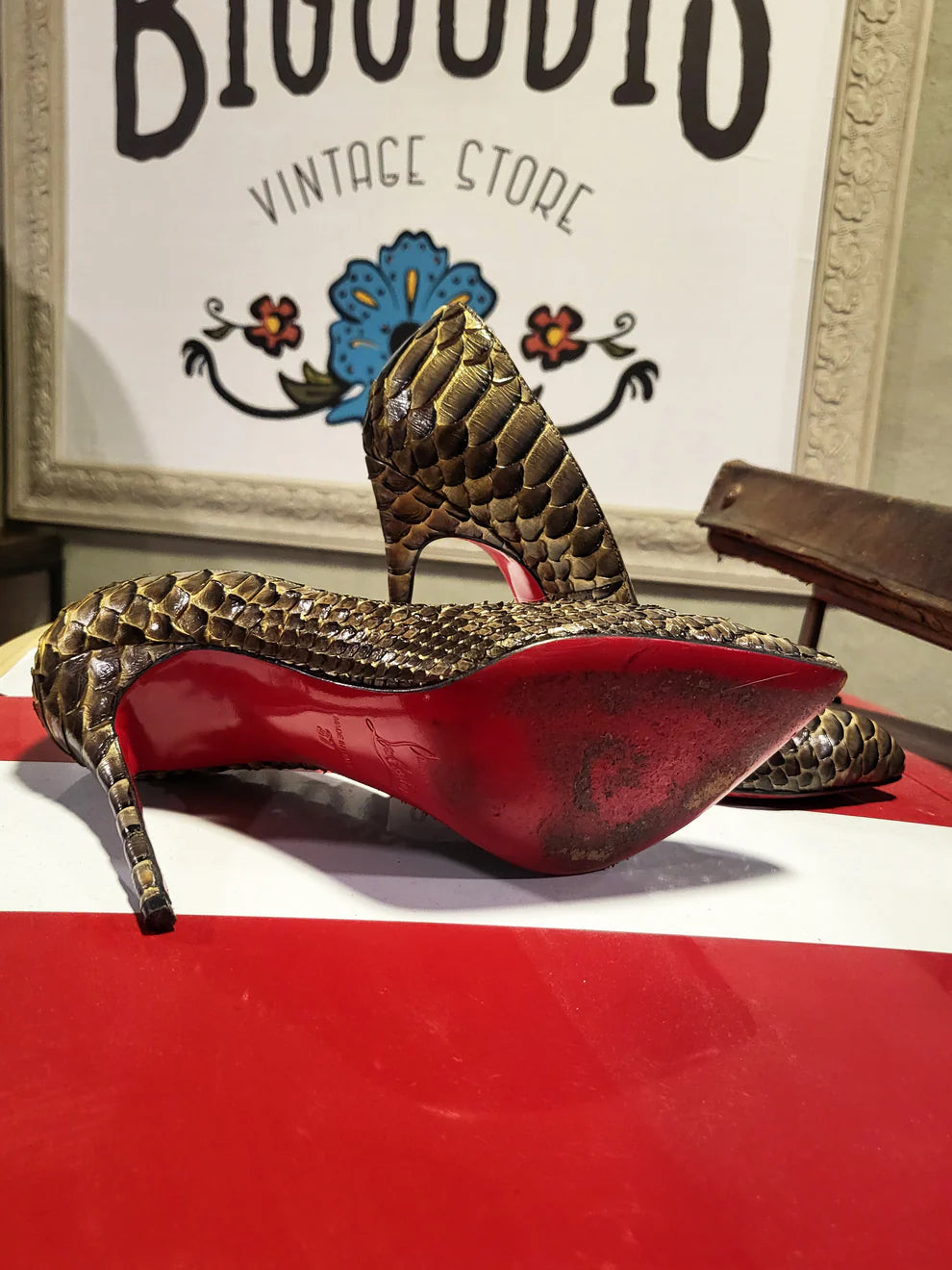 Christian Louboutin Python Leather Pumps (Collector’s Piece)