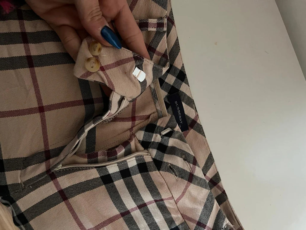 Burberry mid waist flared pants