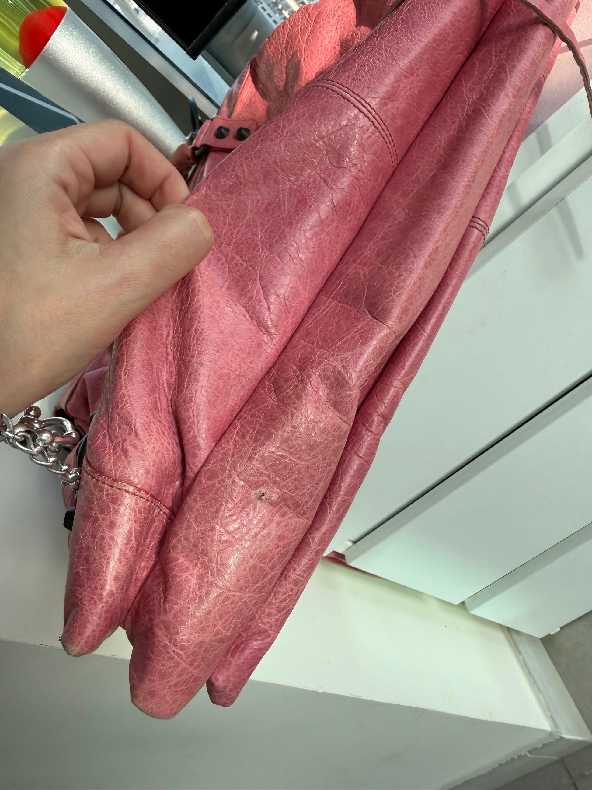 Pink Balenciaga City Bag
