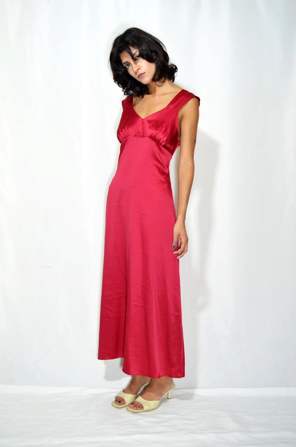 Pink Silky Dress