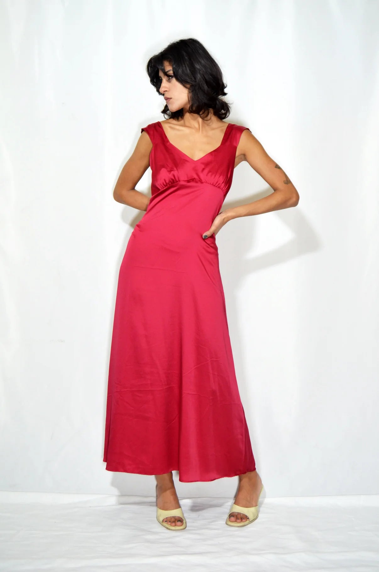 Pink Silky Dress