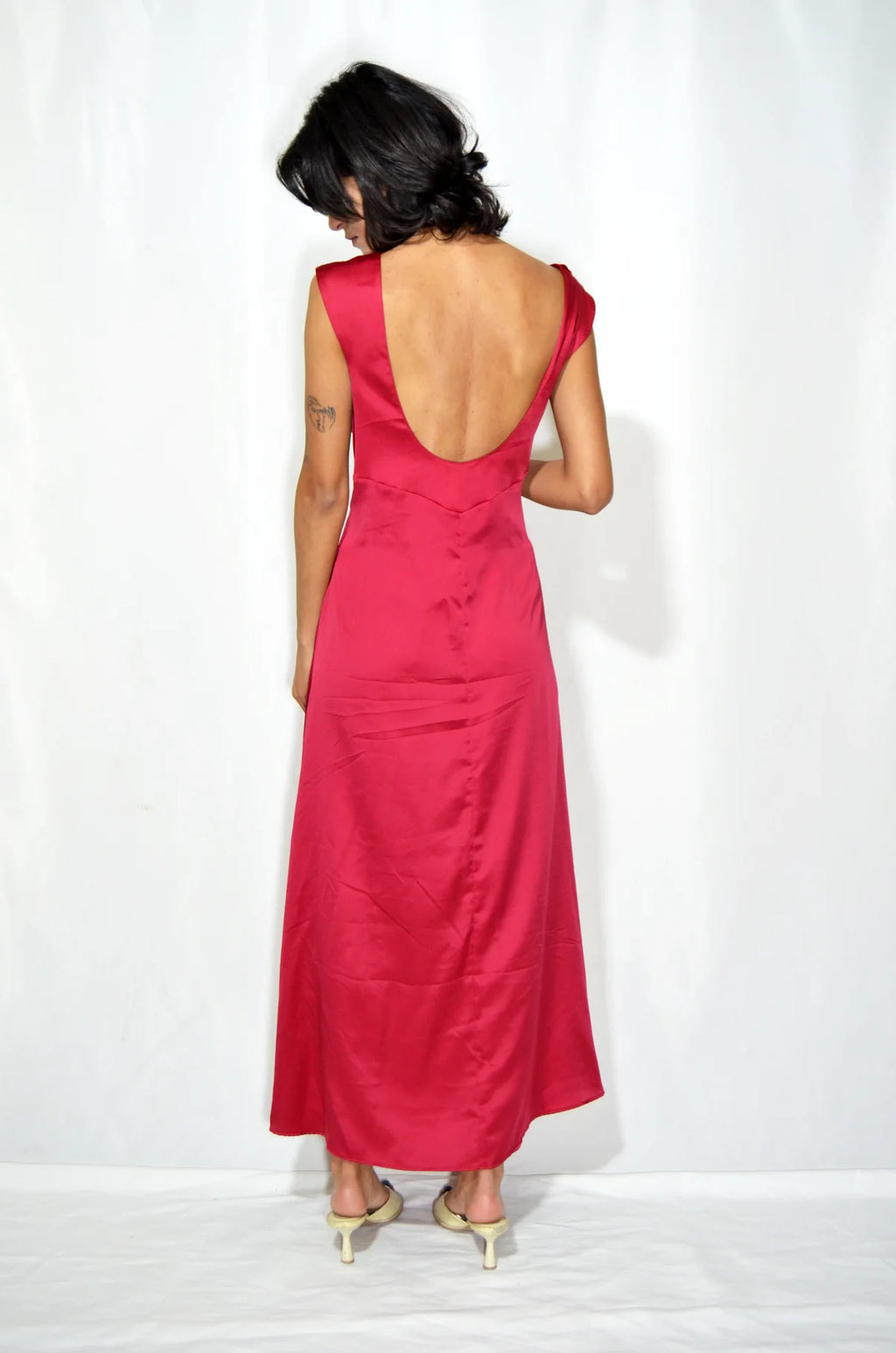 Pink Silky Dress