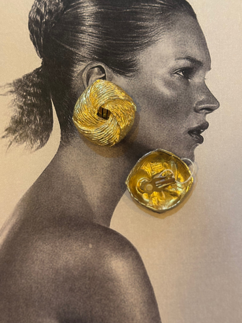Beverly Hamburg signed Clip ons