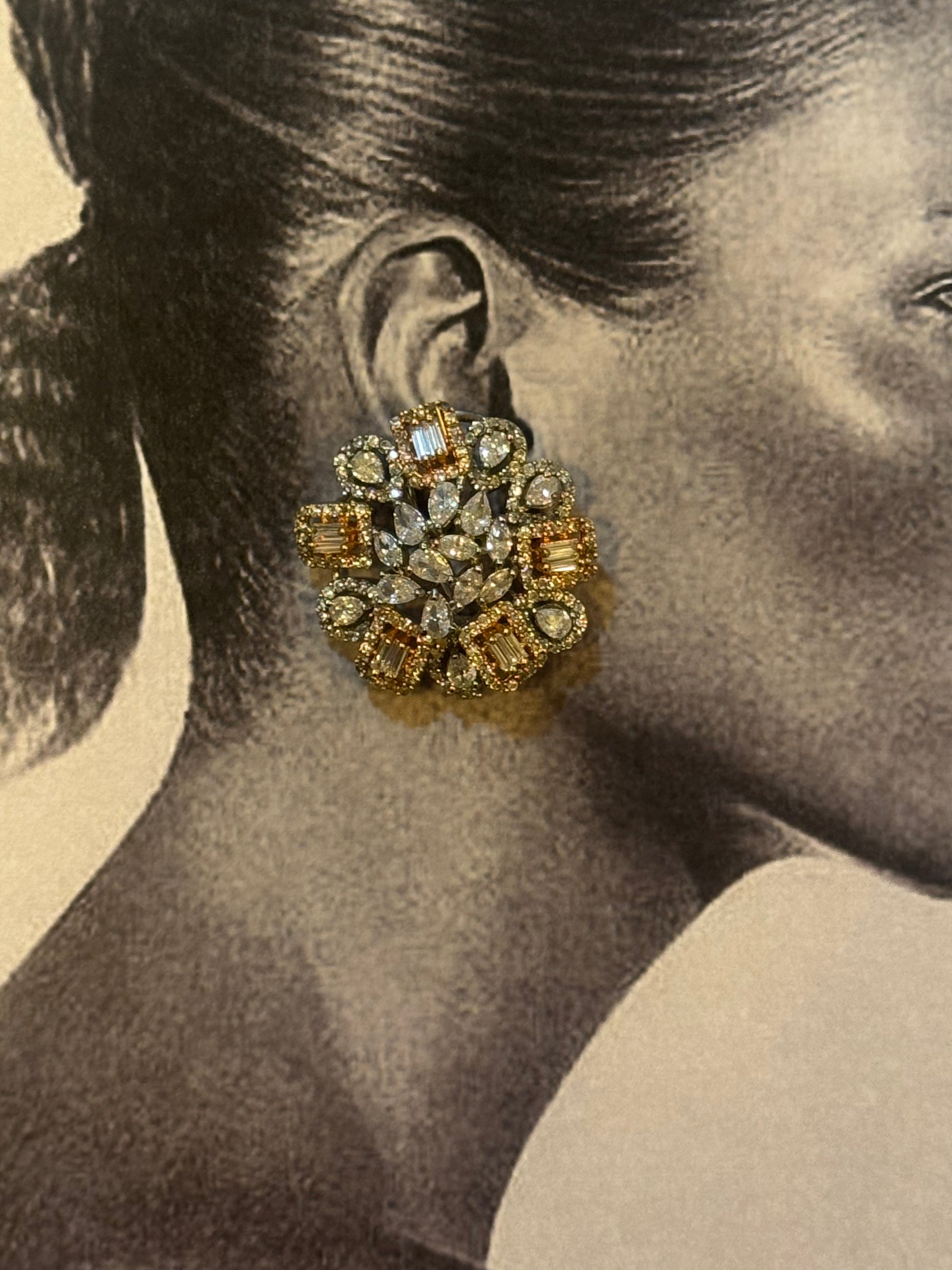 Diamantine icecycle shiny earrings