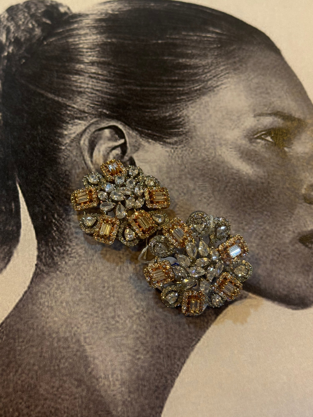 Diamantine icecycle shiny earrings