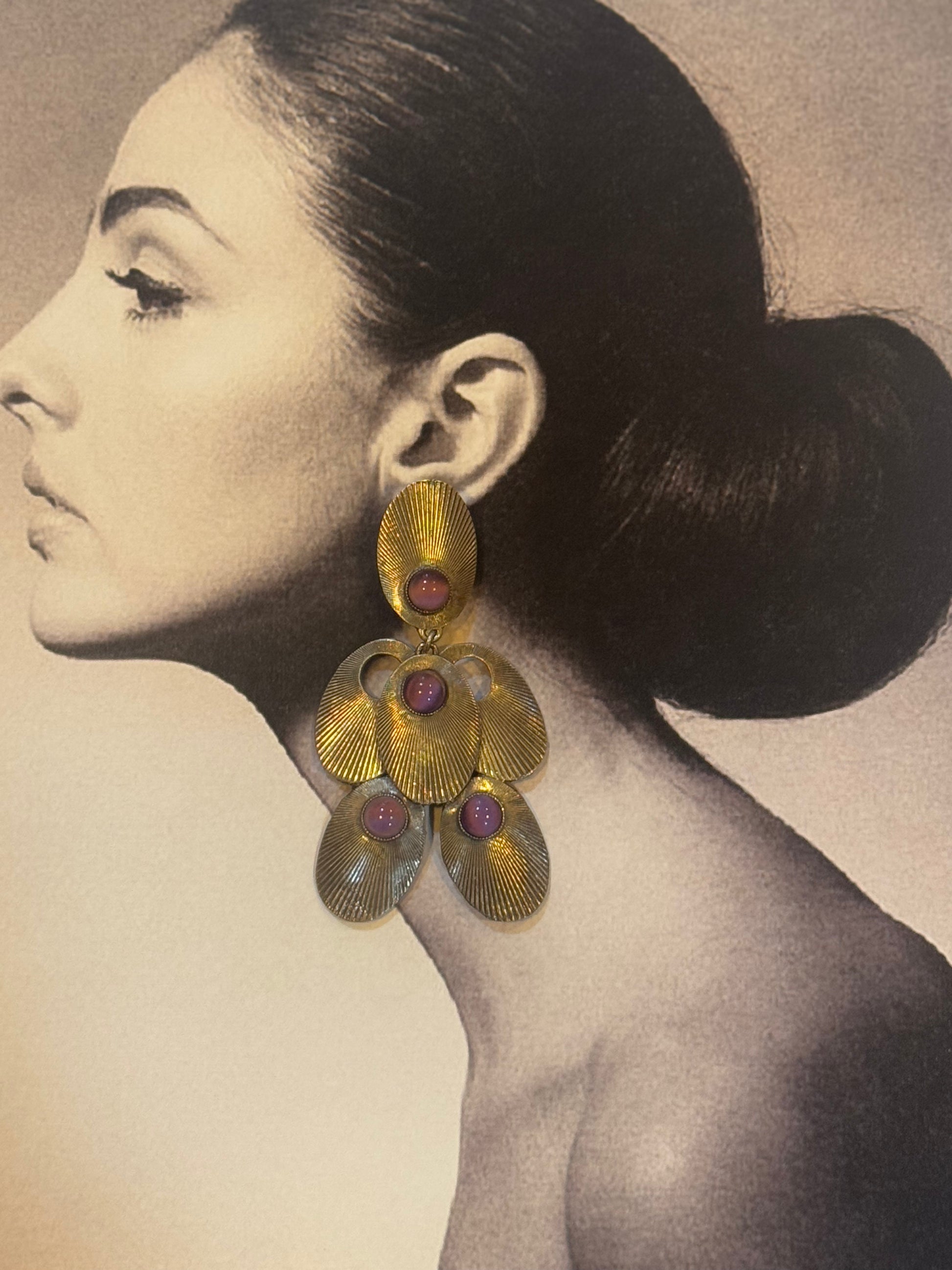 Muse signed 1970's earrings