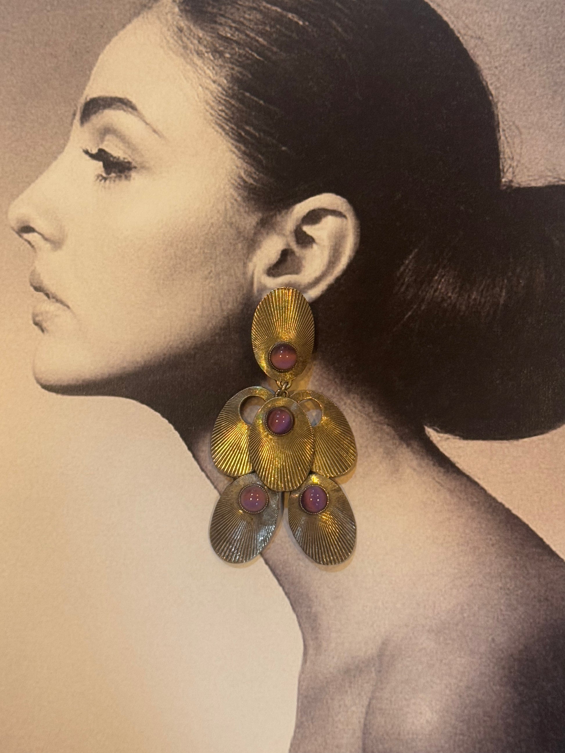 Muse signed 1970's earrings