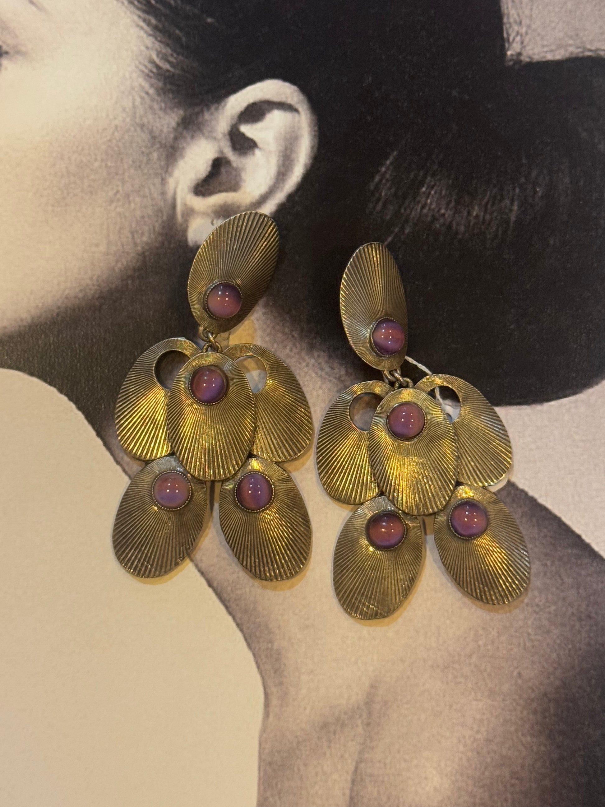 Muse signed 1970's earrings