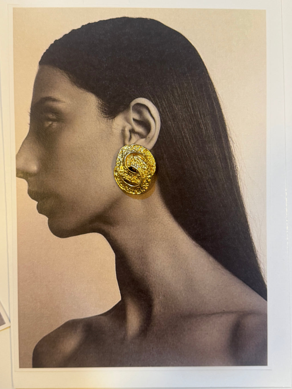 Gold plated 1970's clip ons