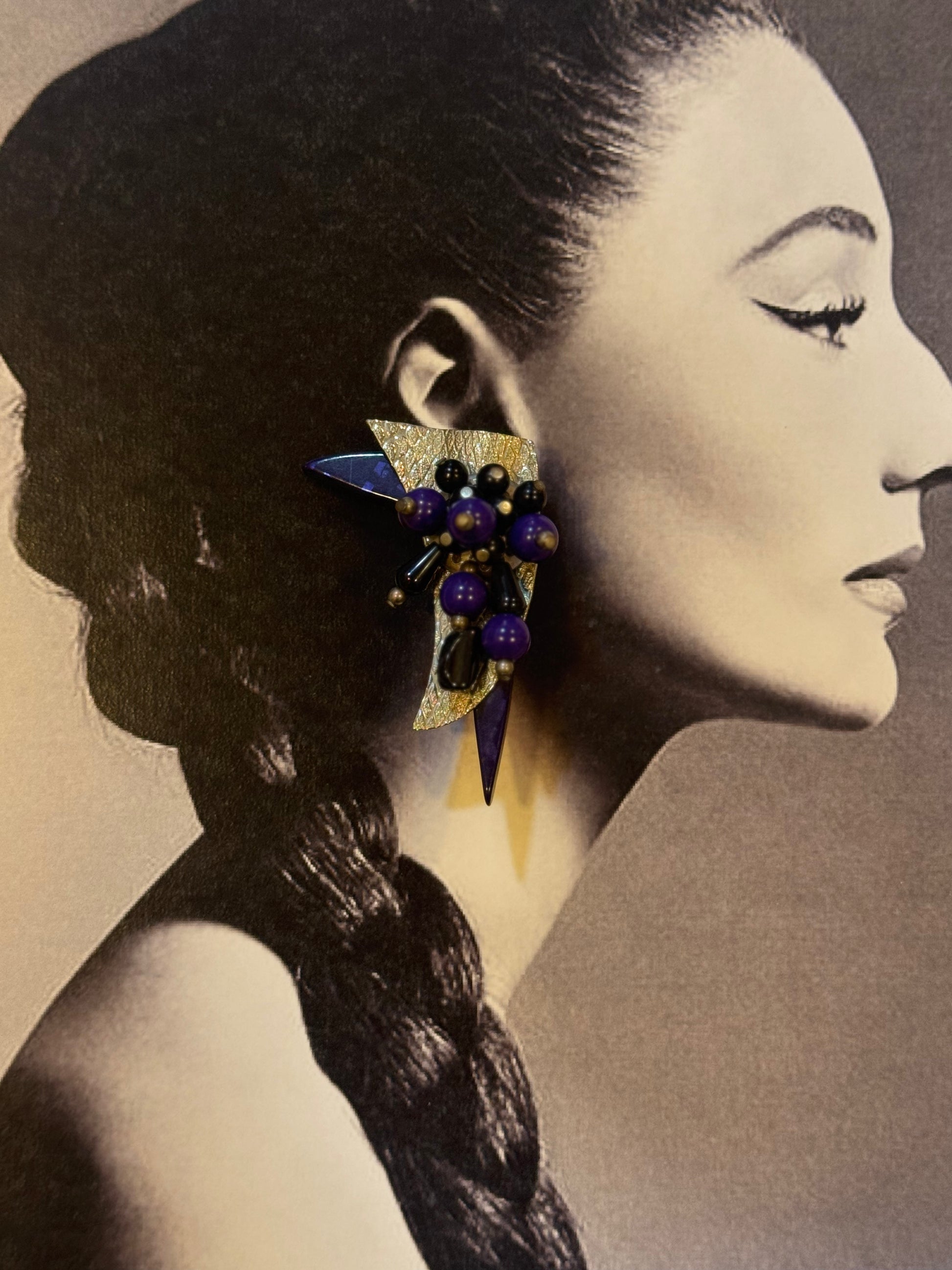 1970's Retro clip ons