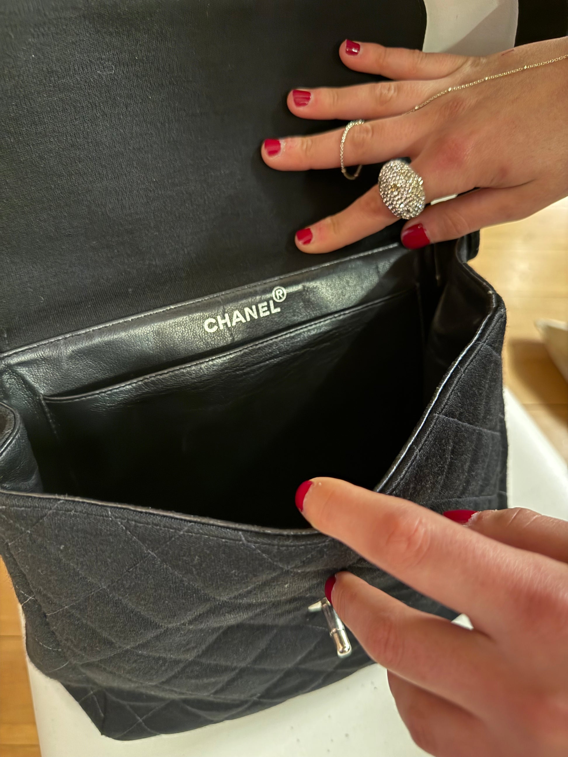 Rare 1996-1997 Chanel CC  double sided flap bag