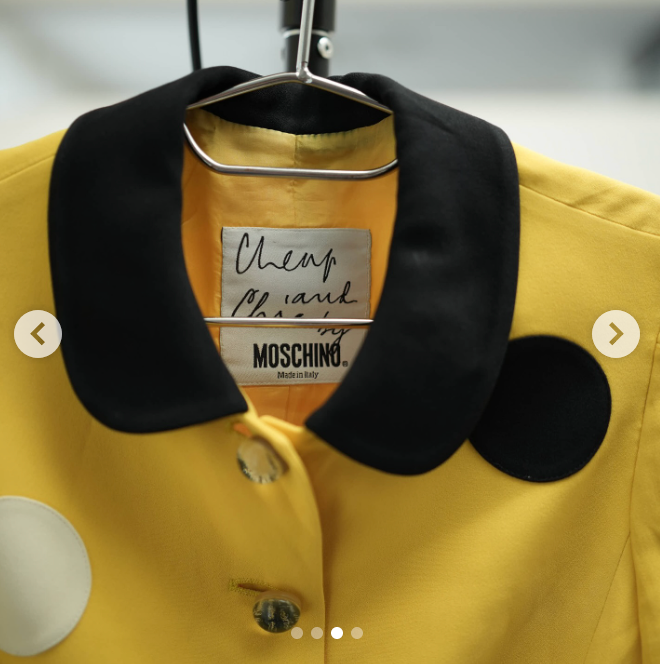 Vintage Cheap and Chic Moschino Skirt Set