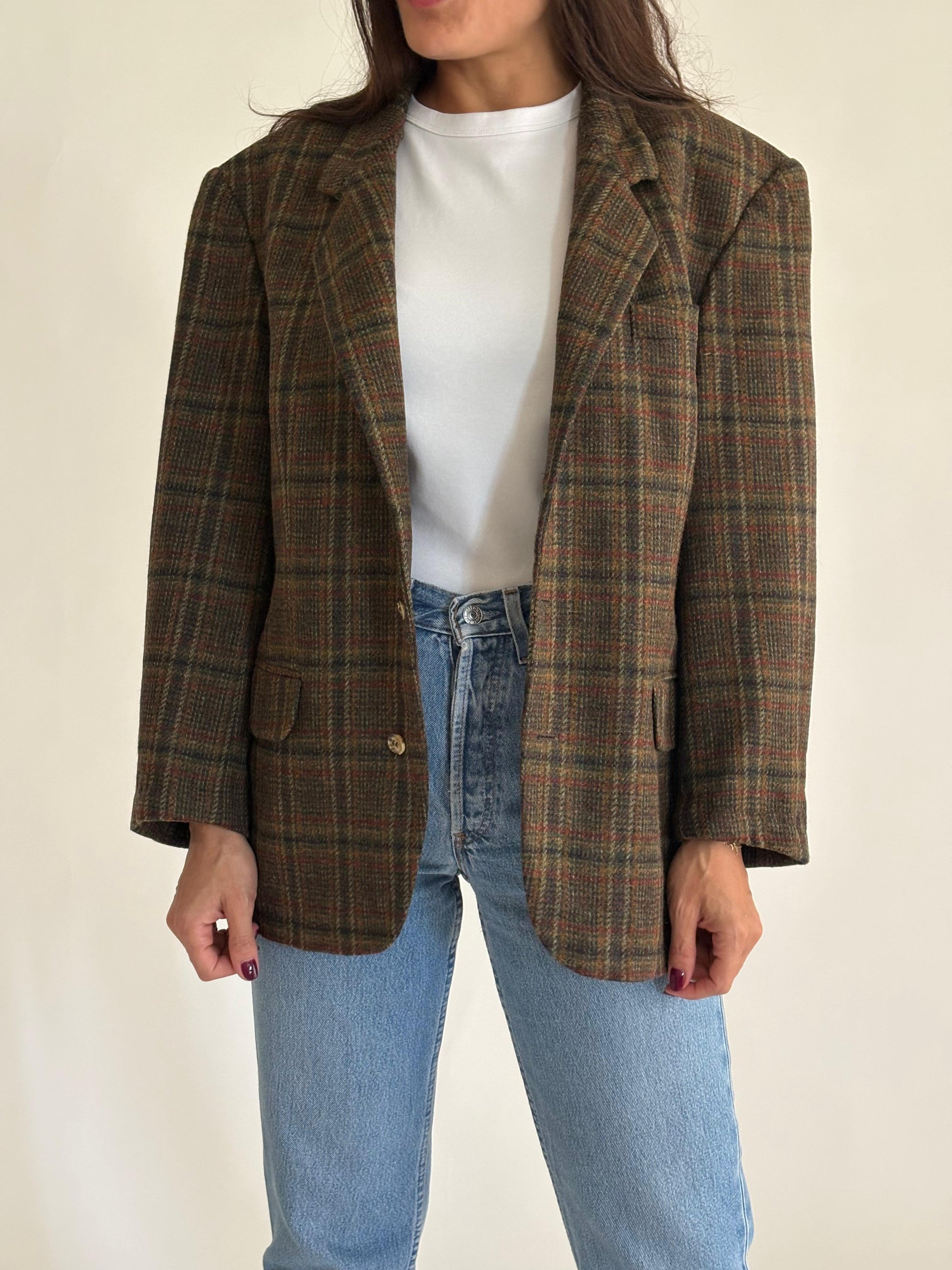 Checkered Blazer