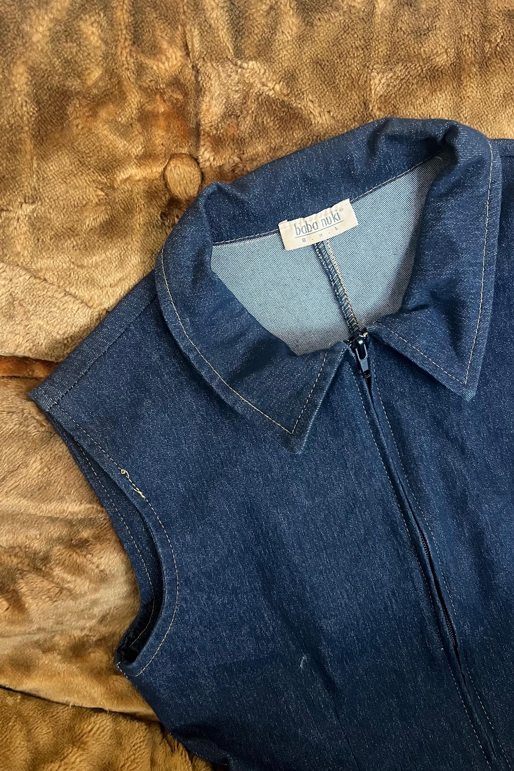 Baba nuki denim playsuit&nbsp;