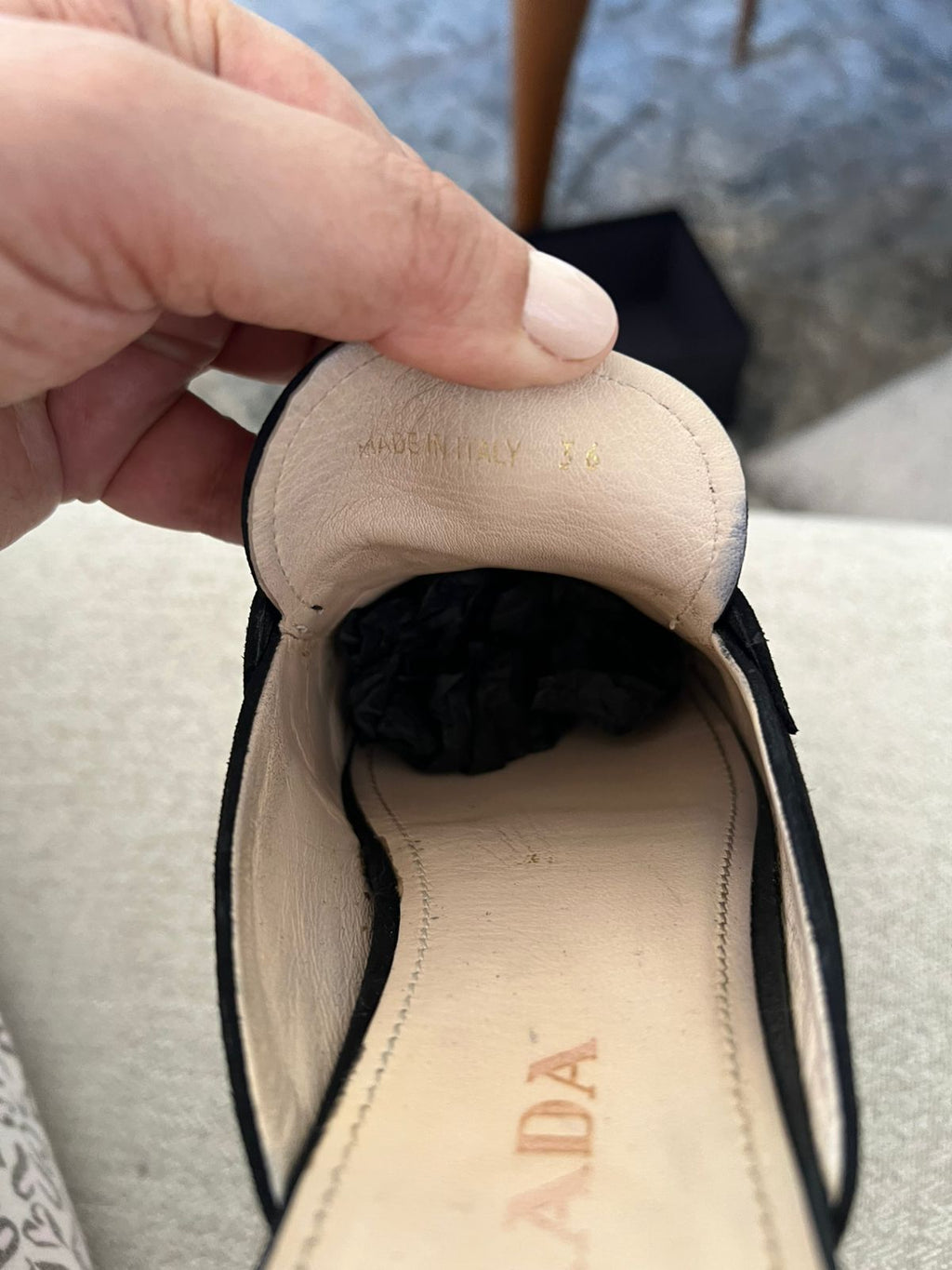 Suede Prada Loafers
