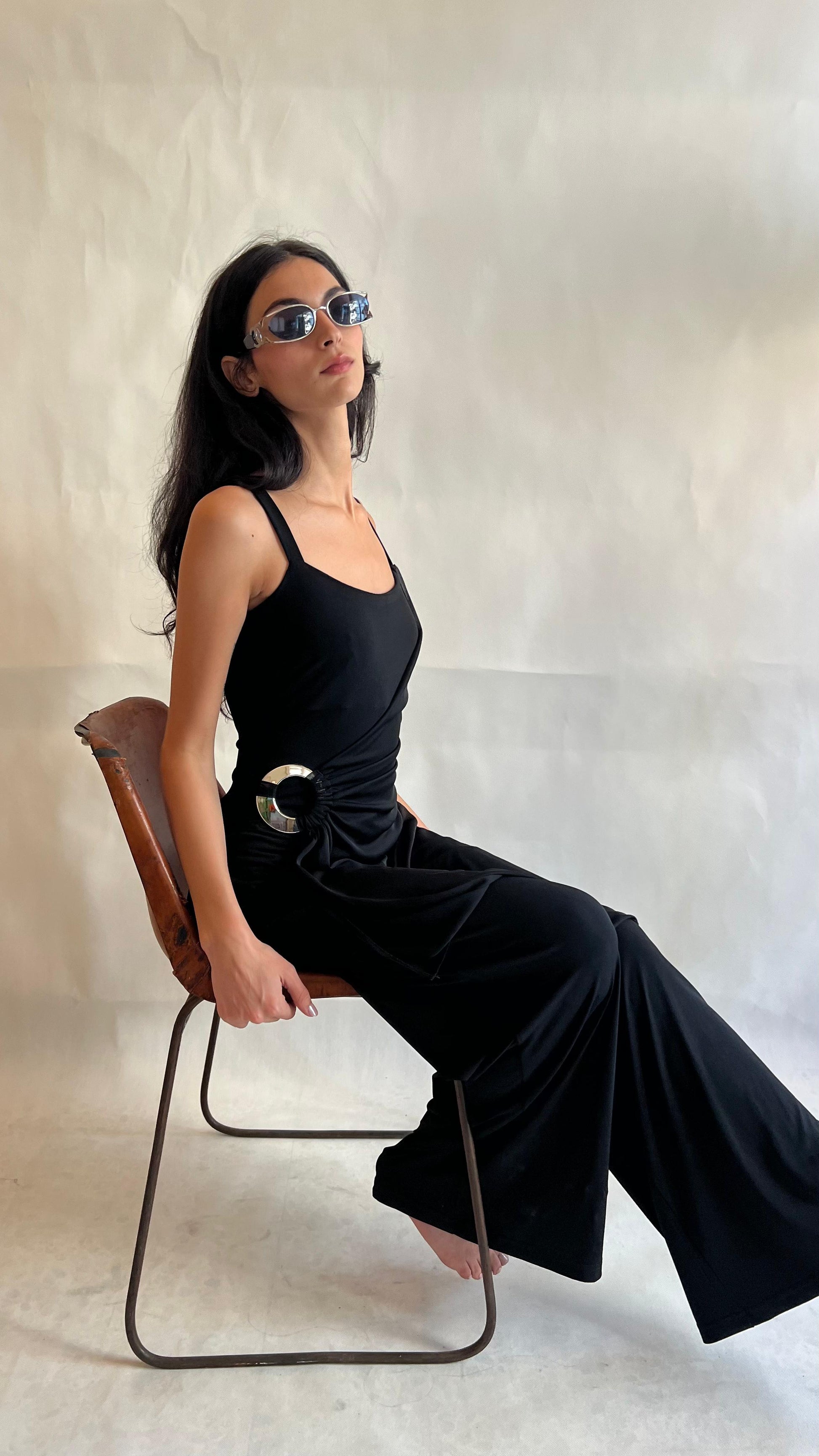 Y2K black jumpsuit