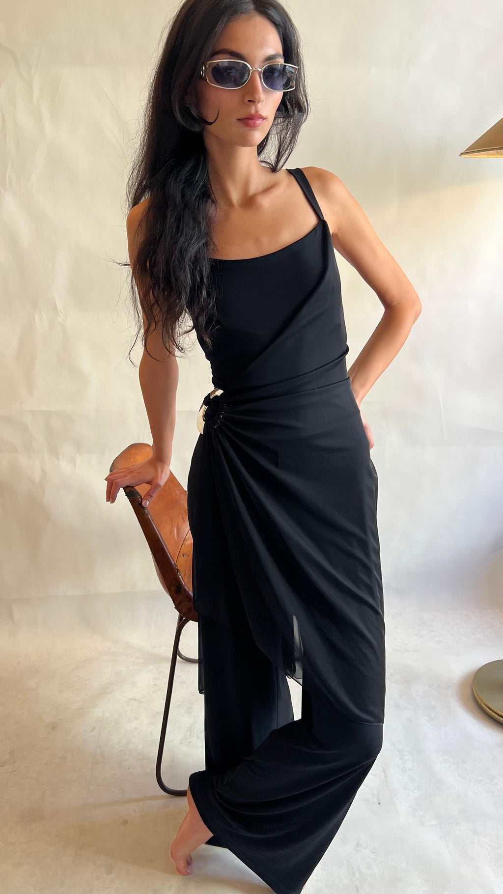 Y2K black jumpsuit
