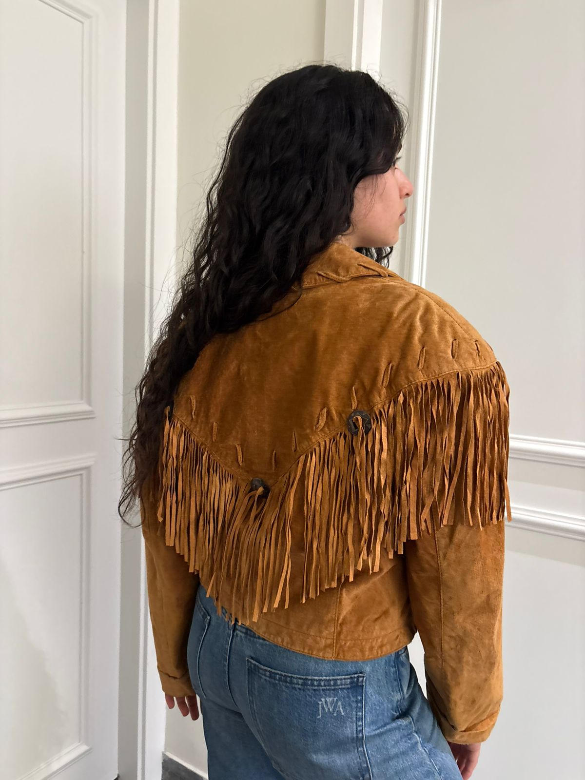 Vintage Western Light Suede Jacket