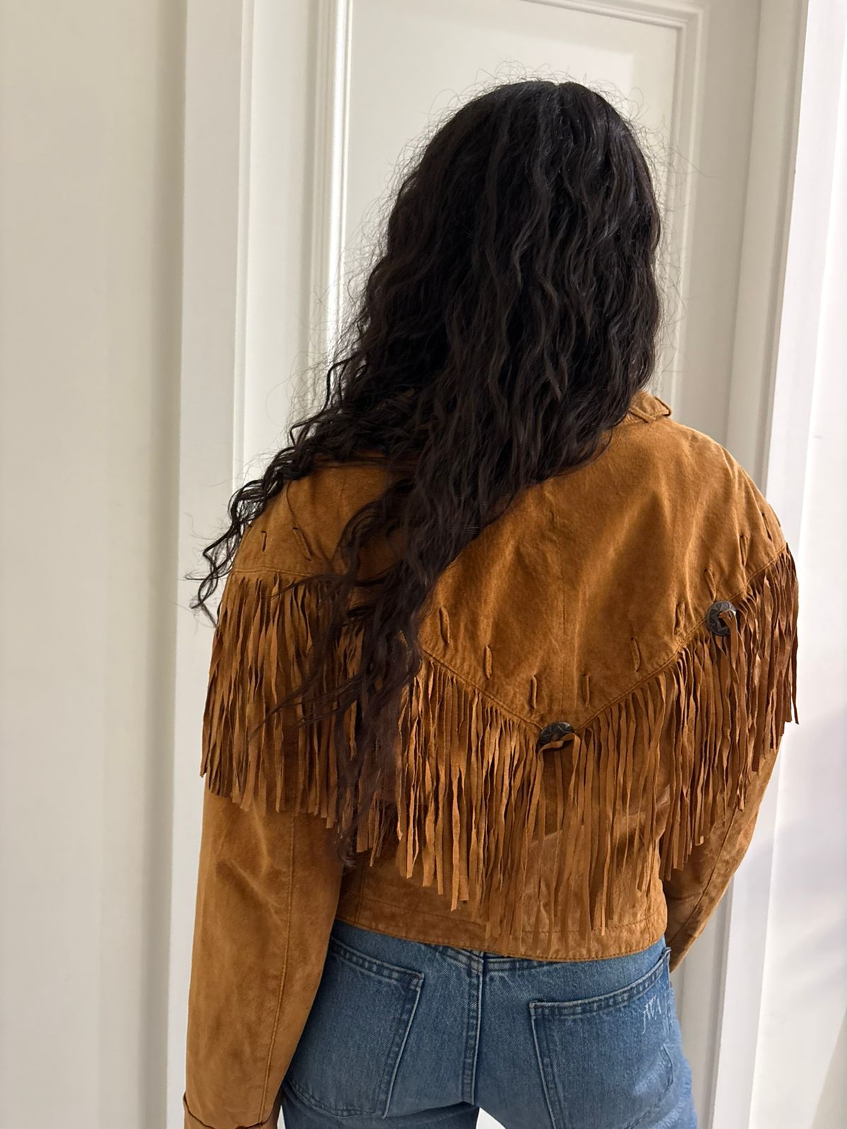 Vintage Western Light Suede Jacket