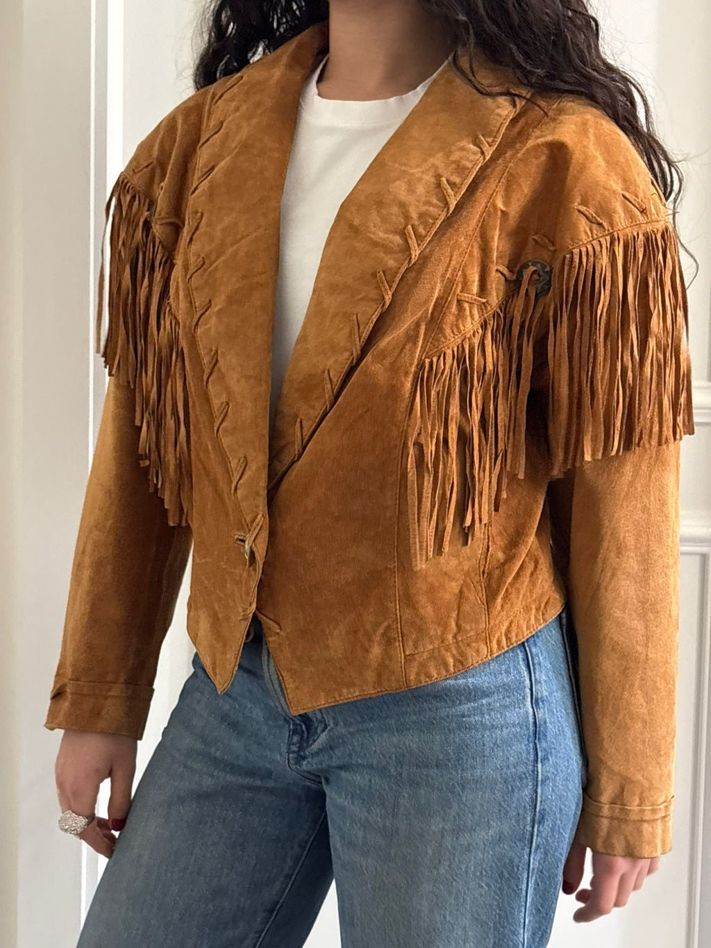Vintage Western Light Suede Jacket