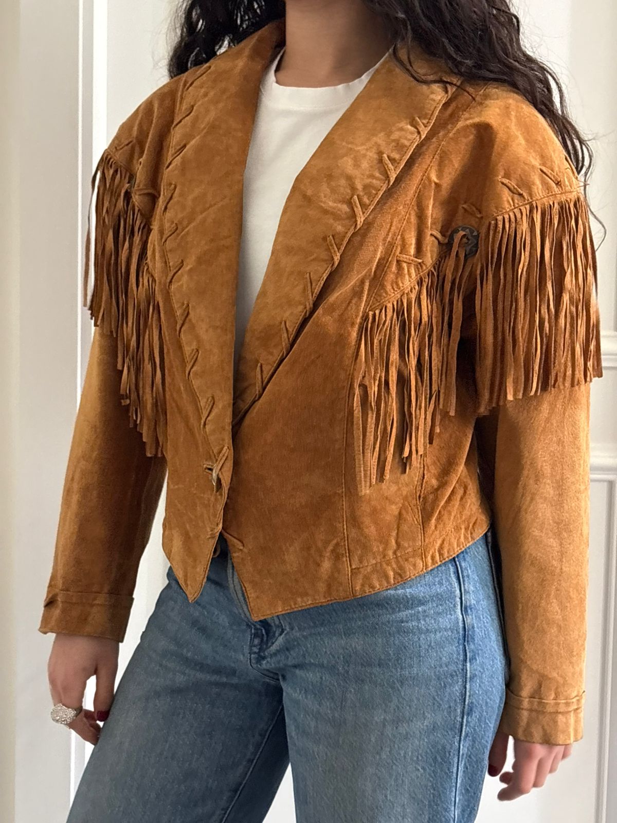 Vintage Western Light Suede Jacket