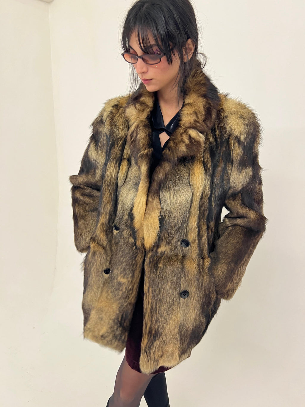 Y2K fur jacket