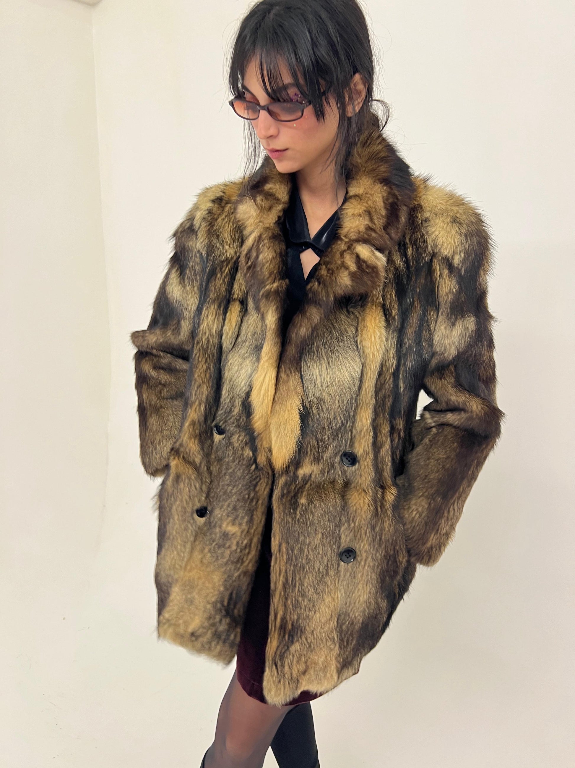 Y2K fur jacket
