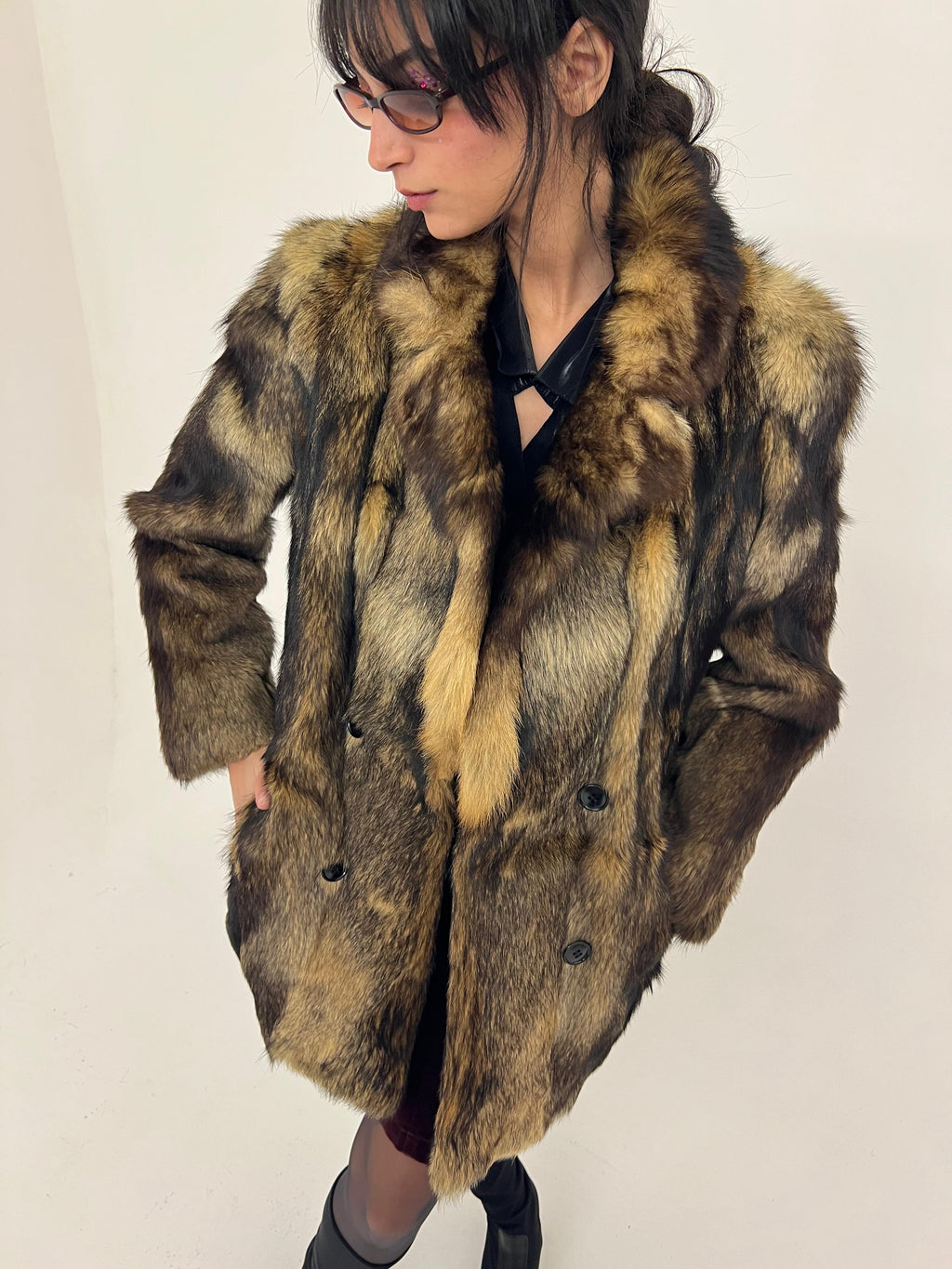 Y2K fur jacket