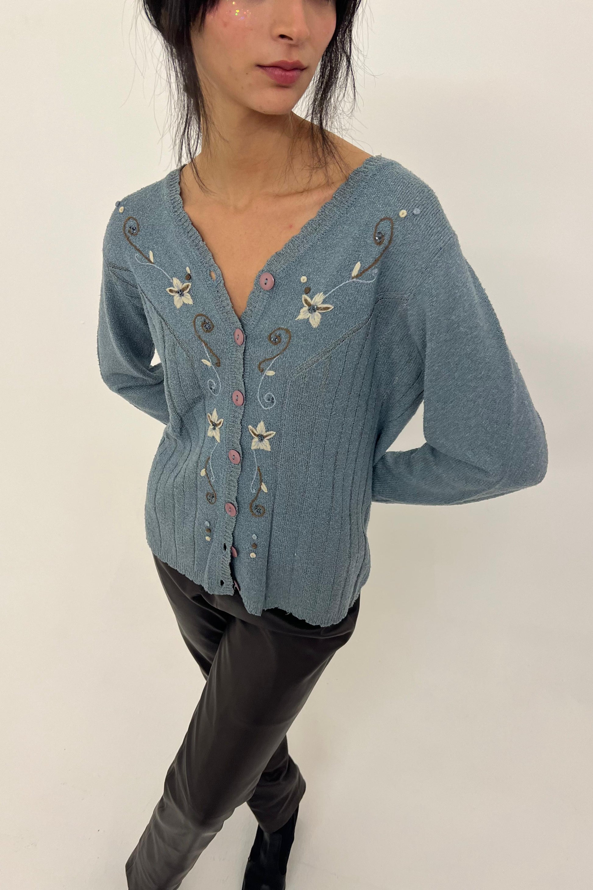 Vintage Embroidered cardigan