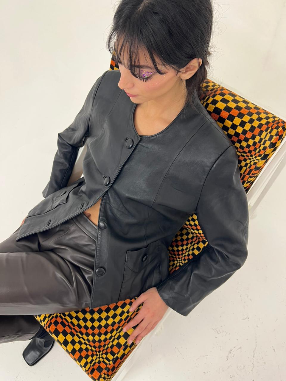 Vintage Ali Baba black structured jacket
