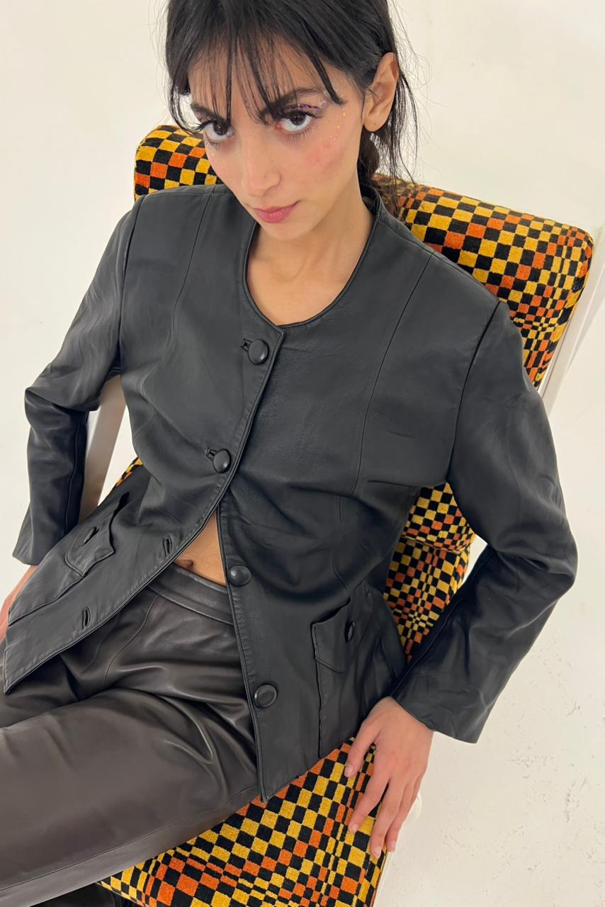 Vintage Ali Baba black structured jacket