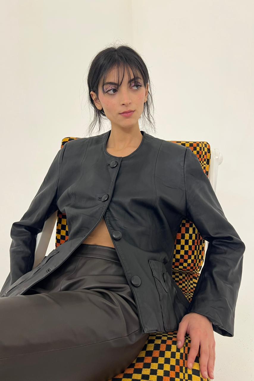 Vintage Ali Baba black structured jacket