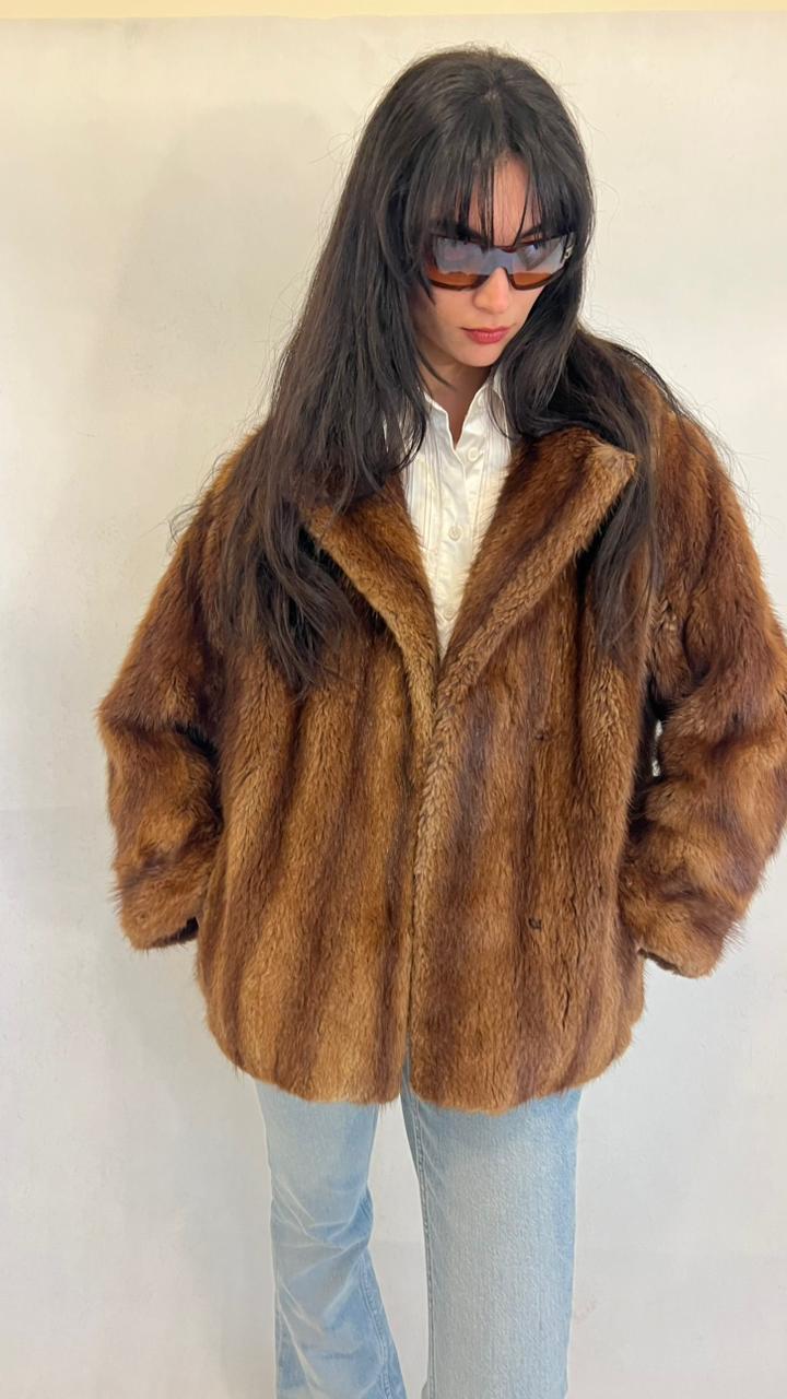 Vintage real fur coat
