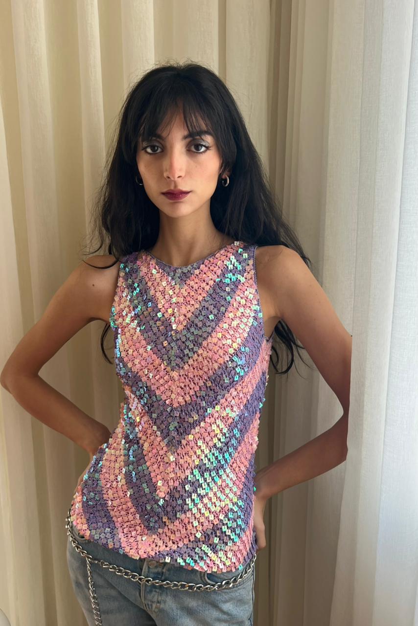 Y2K sequin knit