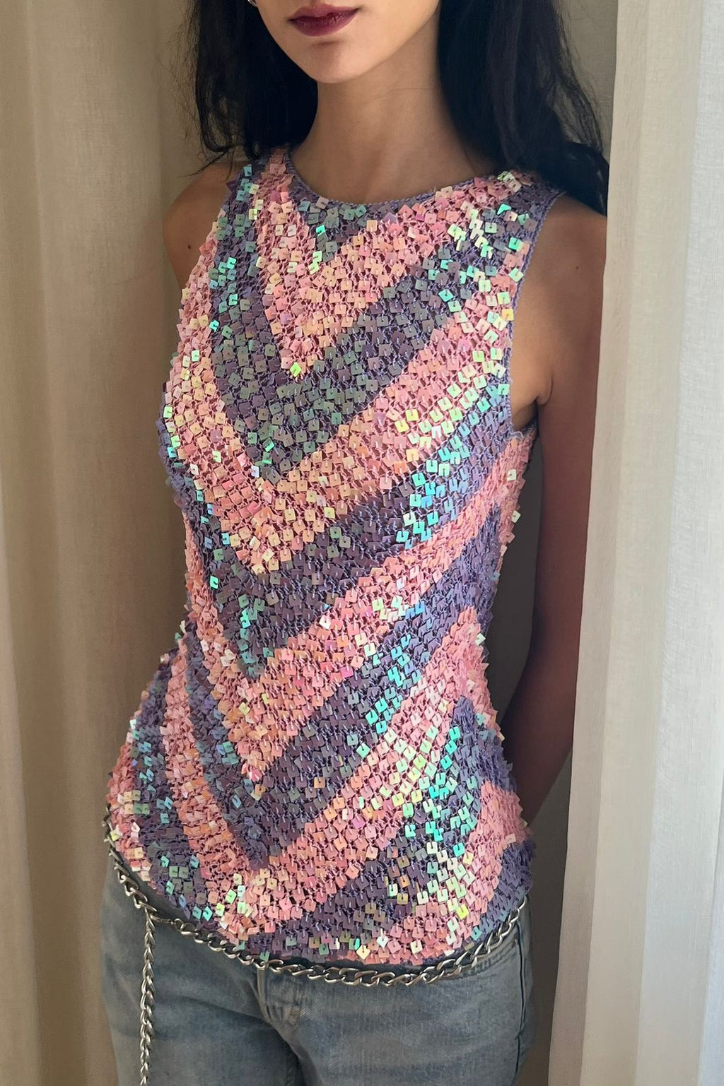Y2K sequin knit