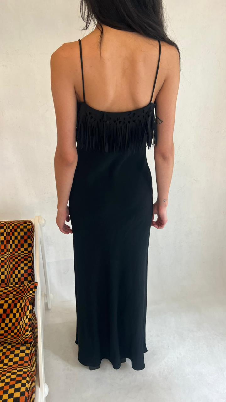 Y2K BEN de LISI London fringed maxi dress