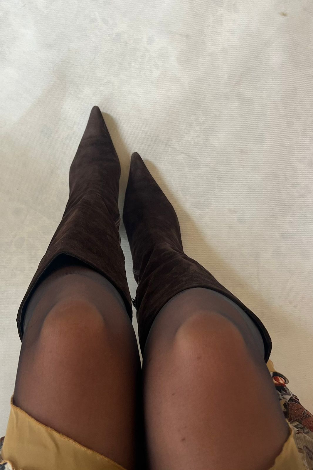 Y2K brown suede boots