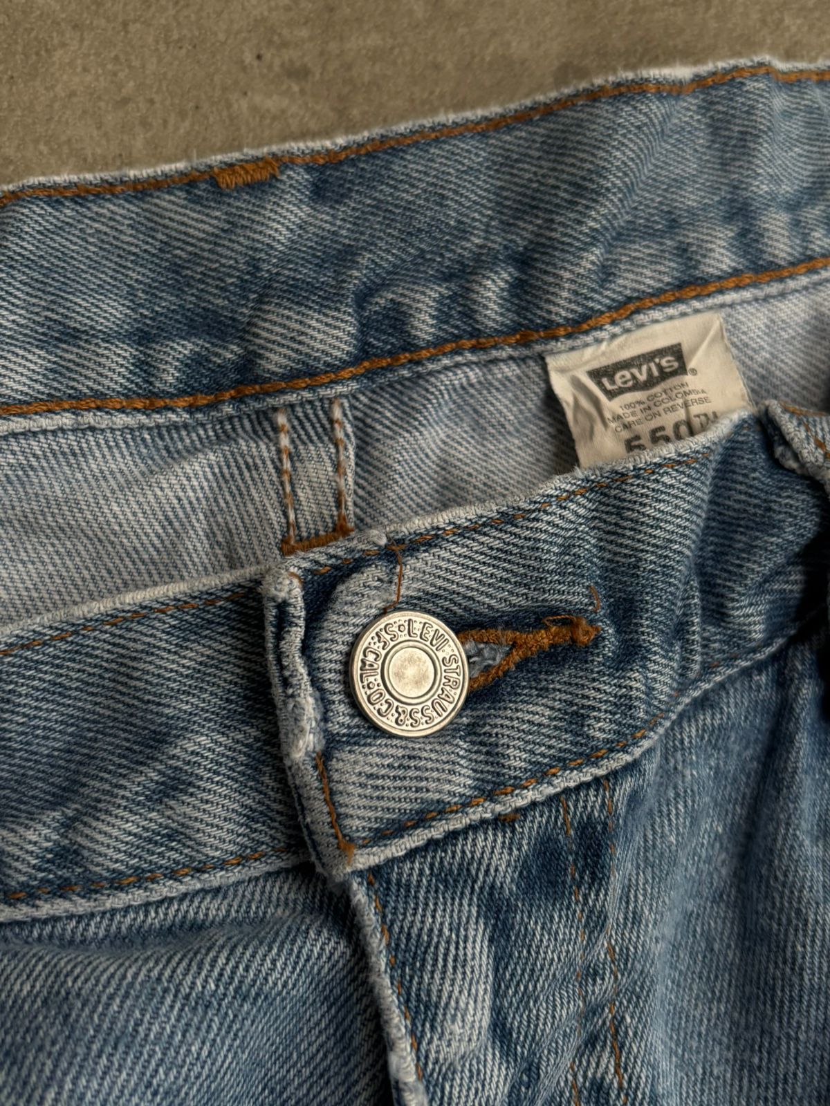 Levis 550’ denim Jeans.