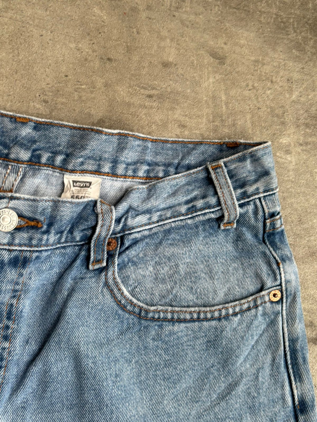 Levis 550’ denim Jeans.