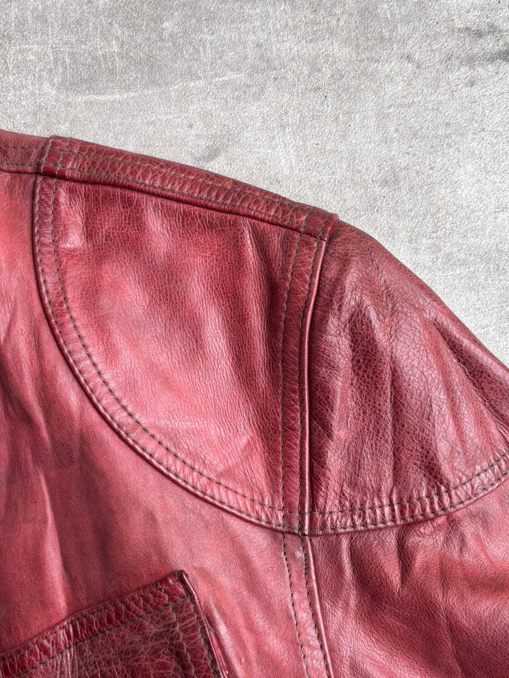 Belstaff trailmaster panther 1966 leather dark red jacket double zipup.