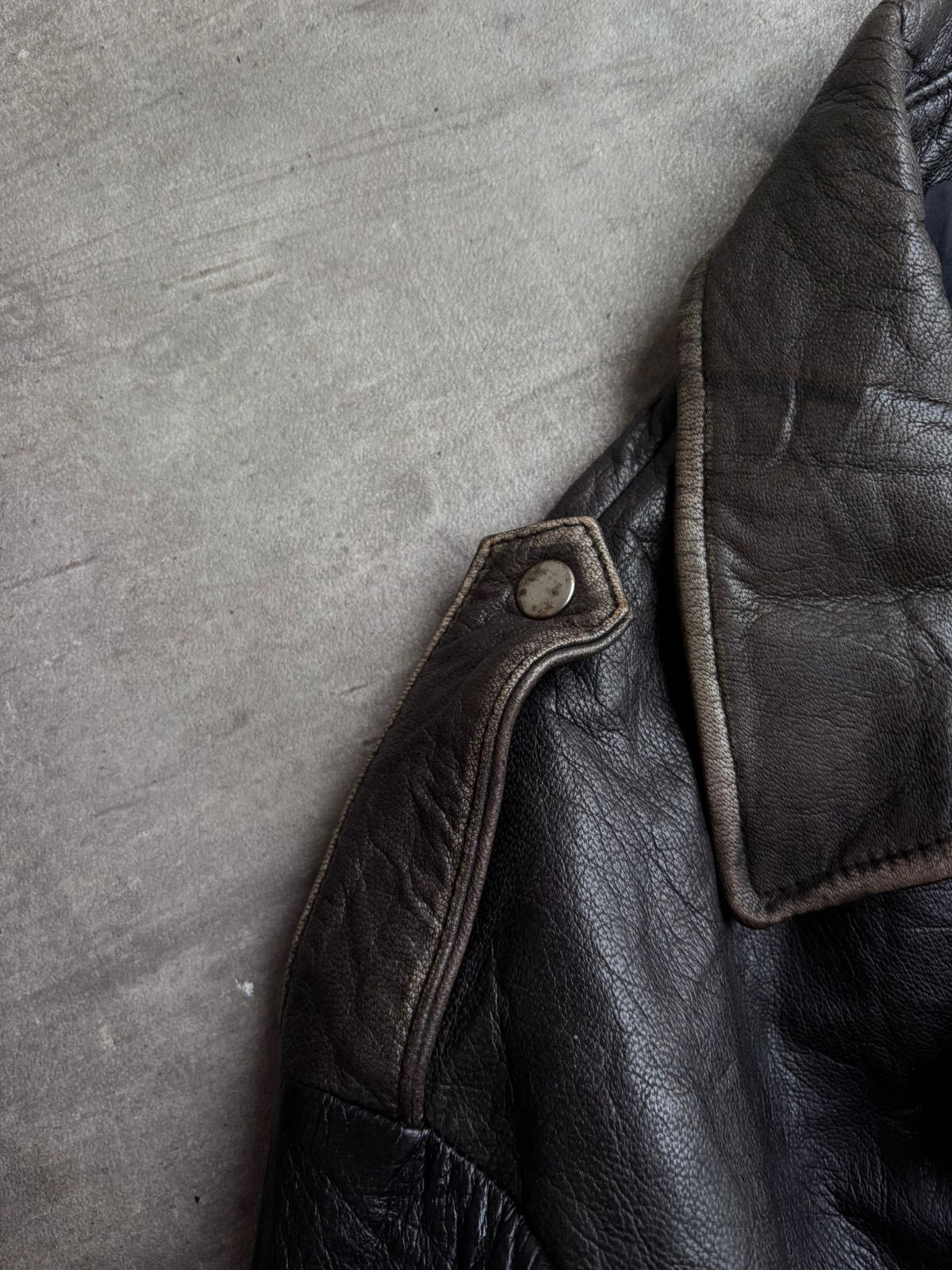 Biker heavy leather Jacket.
