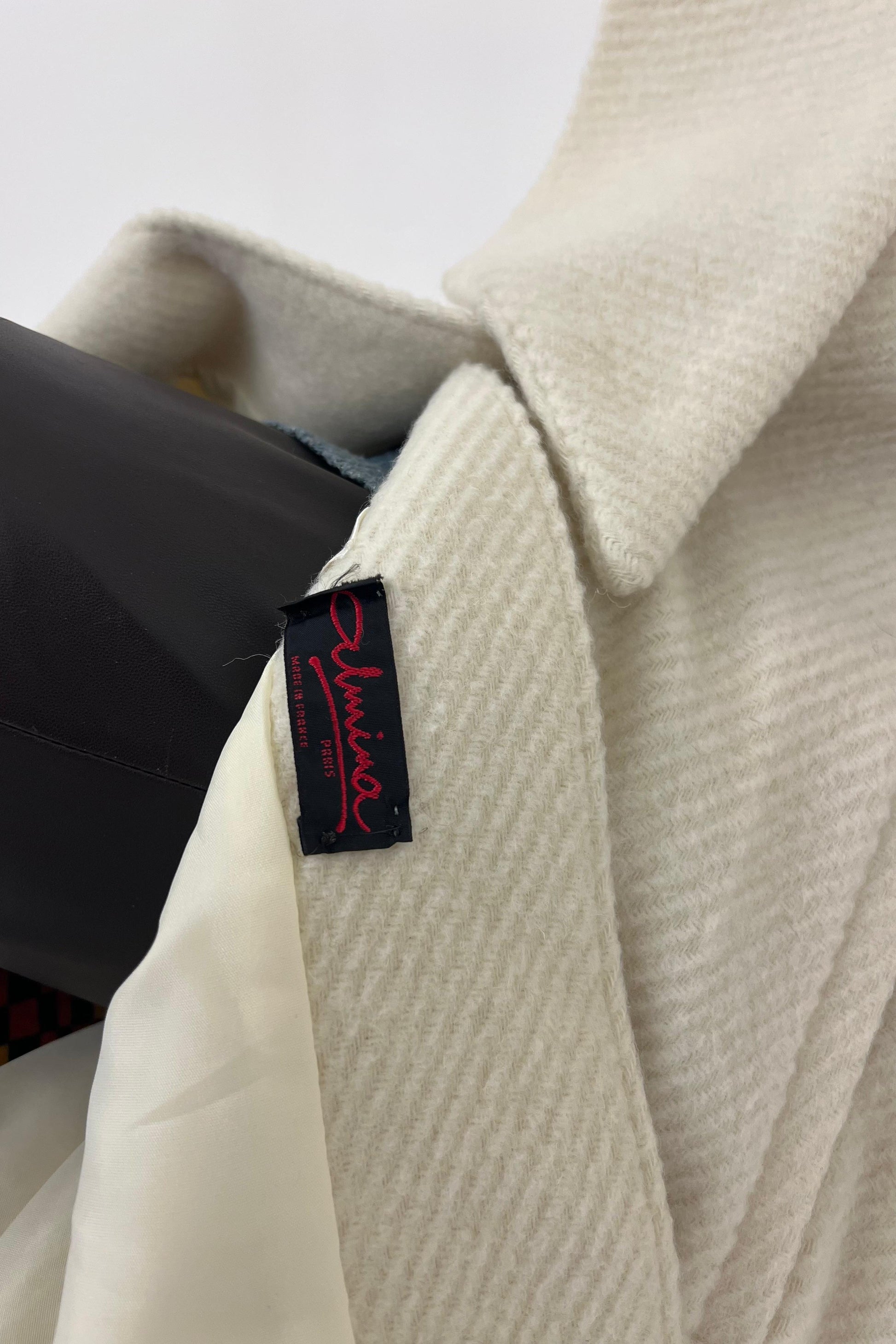 Vintage wool scarf coat